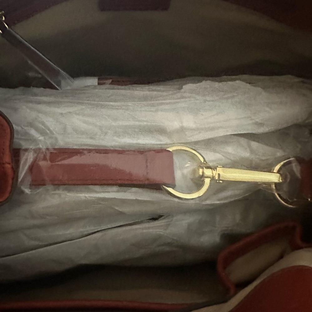 Red Leather Tassel Shoulder Bag - Women - Picture 12 of 16